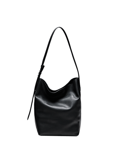 Medium nappa leather bucket bag — Black 1