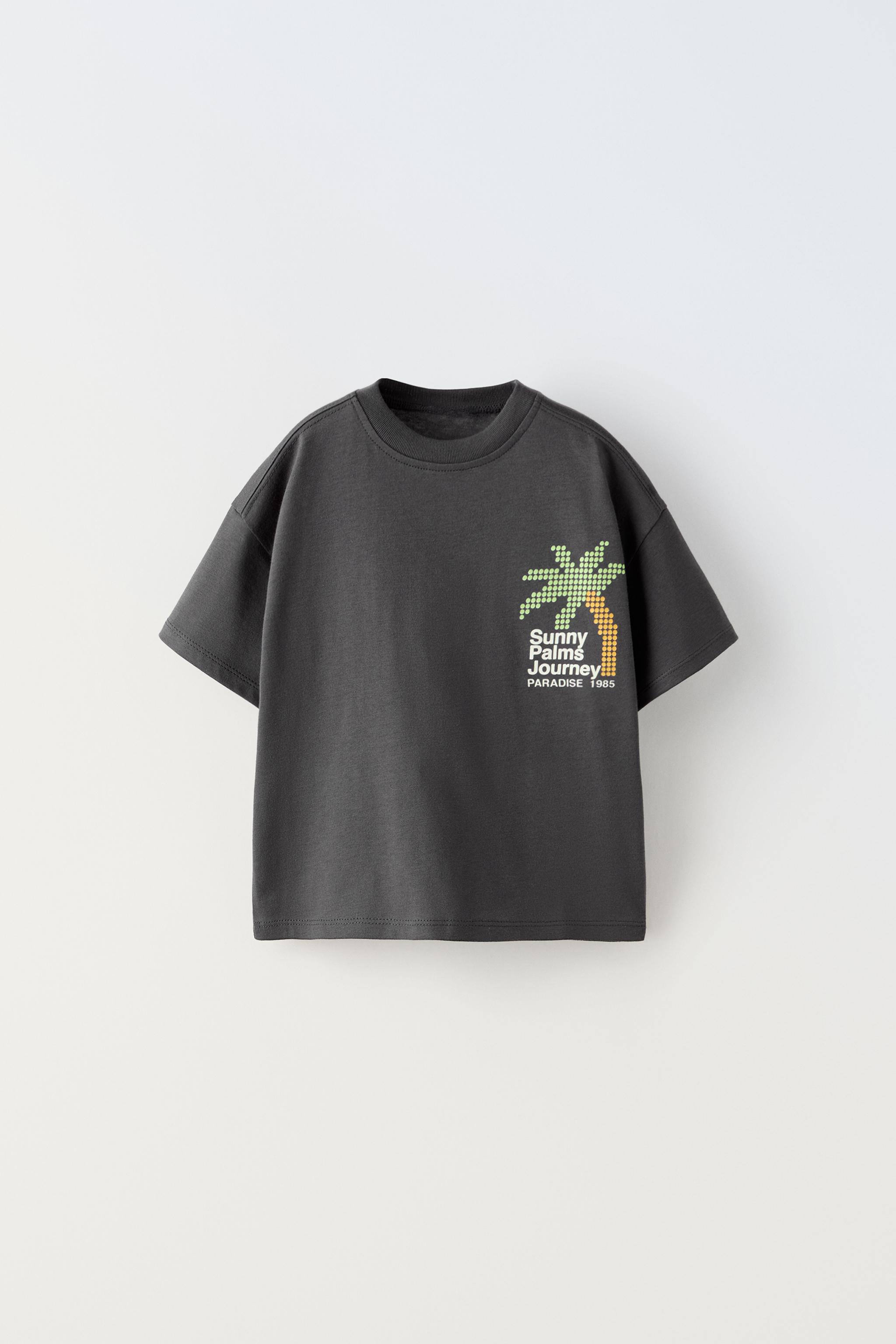 PALM TREE TOP - Anthracite grey | ZARA Australia