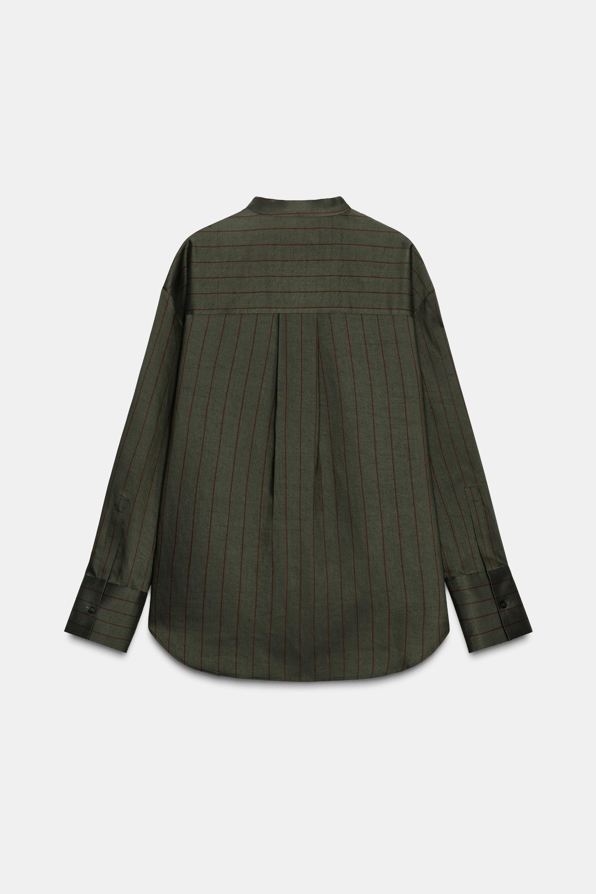 CHEMISE À RAYURES COL MAO ZW COLLECTION