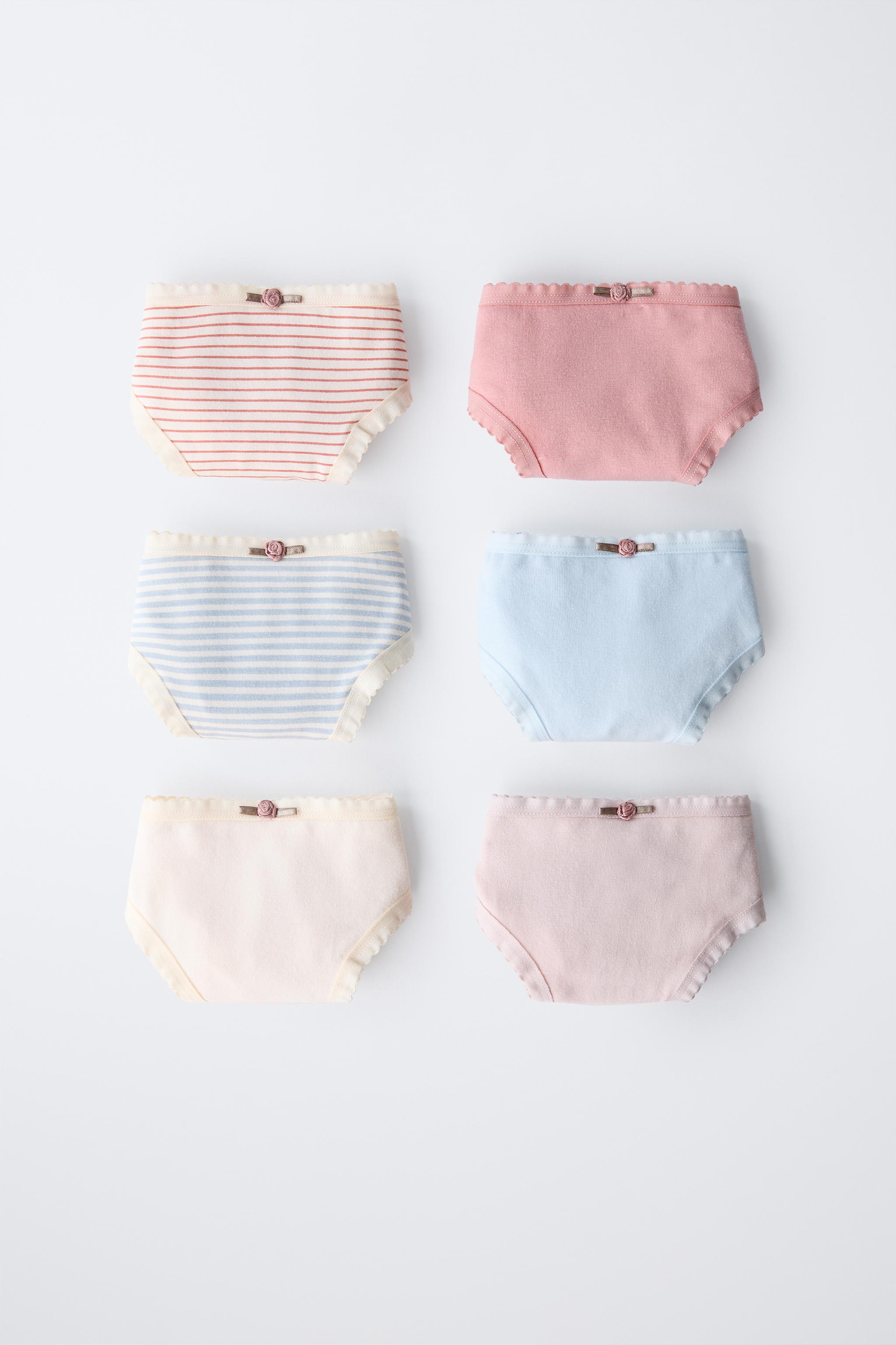 6 YEARS/ SIX-PACK OF FLORAL UNDERWEAR