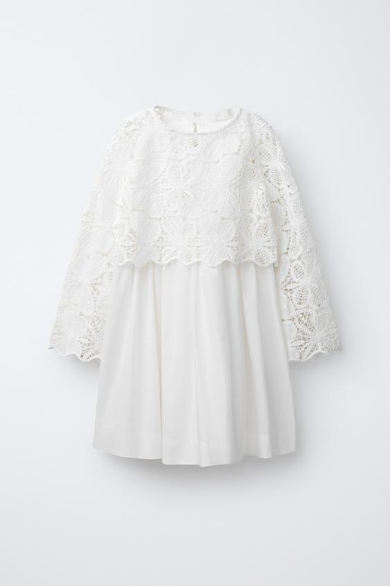 zara white lace dress Zara Dresses | Zara White Lace Dress | Color: Cream/White