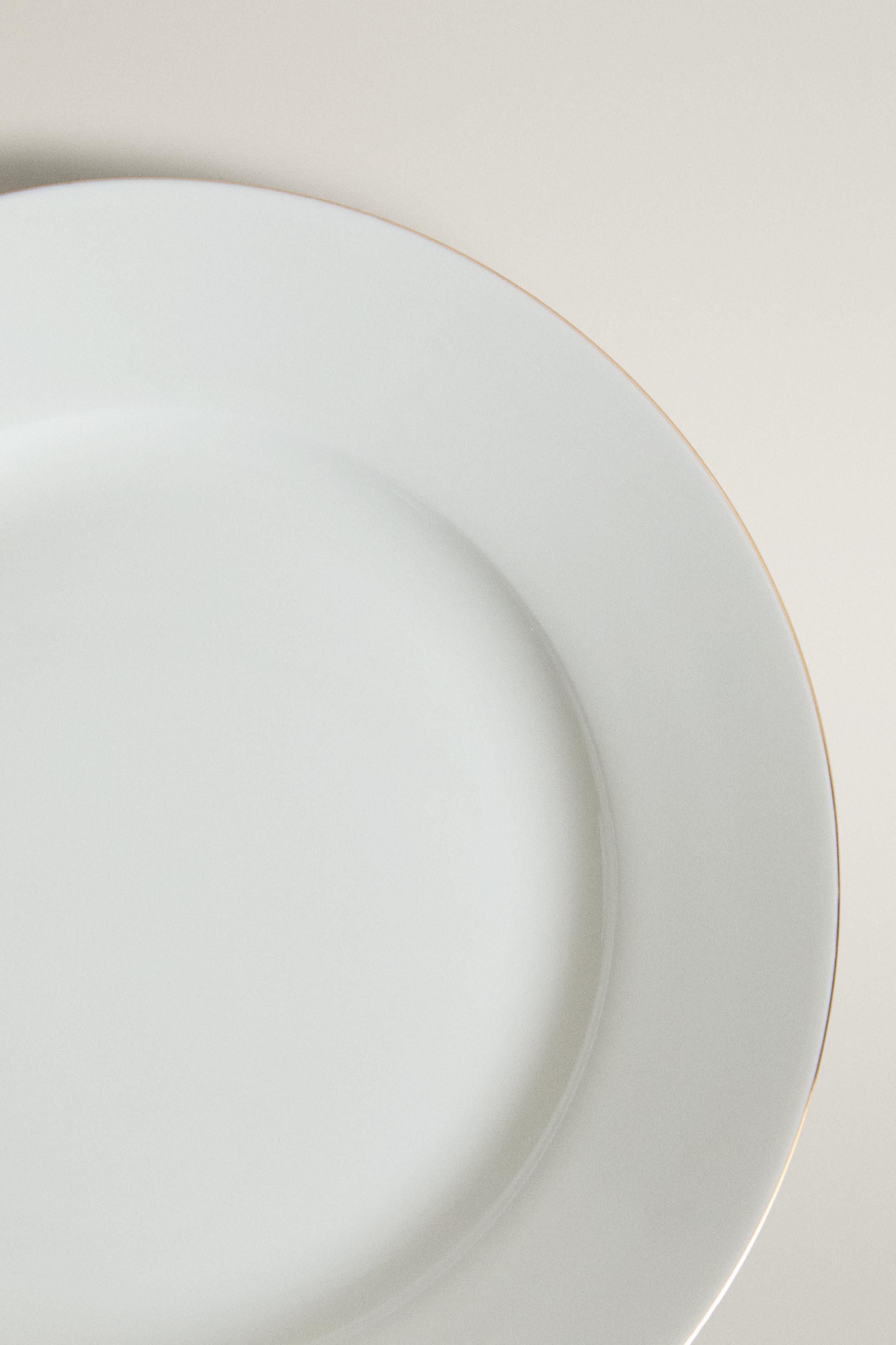 ASSIETTE À DESSERT PORCELAINE BONE CHINA BORD