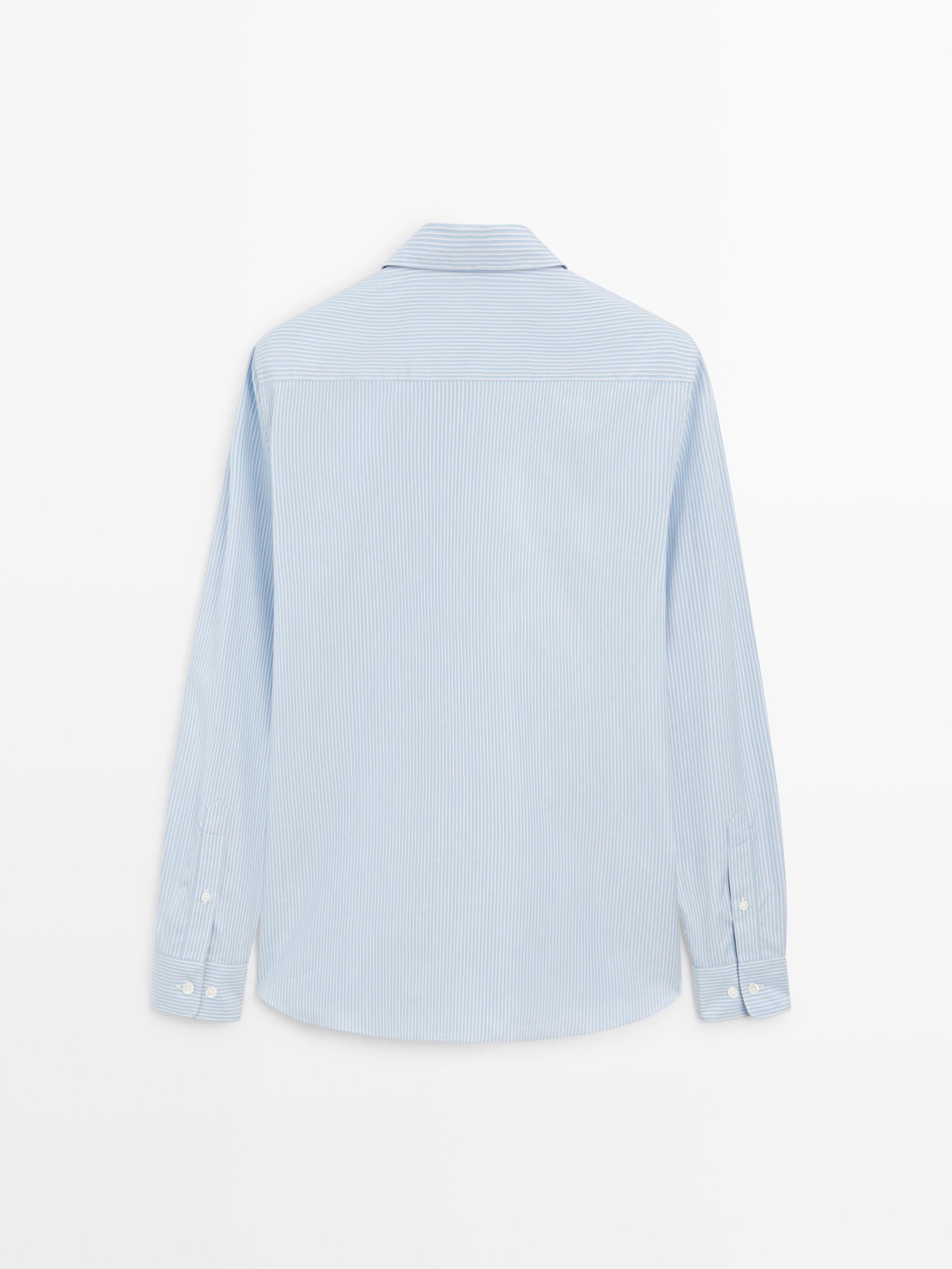 Chemise regular fit en popeline 100 % coton