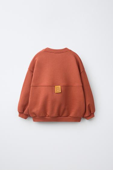 SWEATSHIRT MIT HÜNDCHEN-PRINT - Kupferfarben von Zara