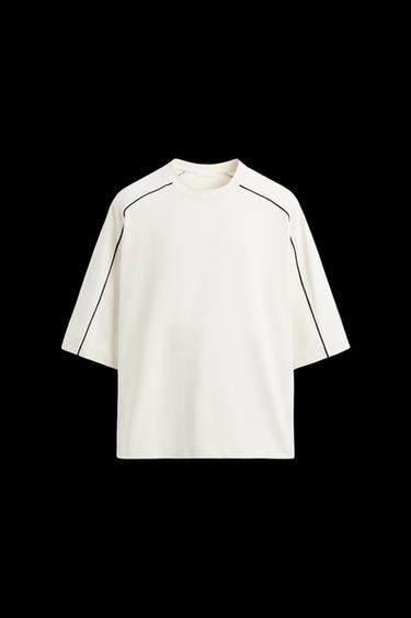 SUDADERA VIVOS CONTRASTE - Blanco roto de Zara