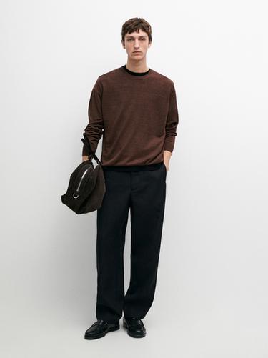 Zara Linen knit crew neck sweater - 780