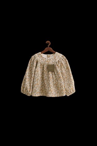 ZARA TIMELESS - BLUSE MIT BLUMENMUSTER - Senfgelb von Zara - Bild 0