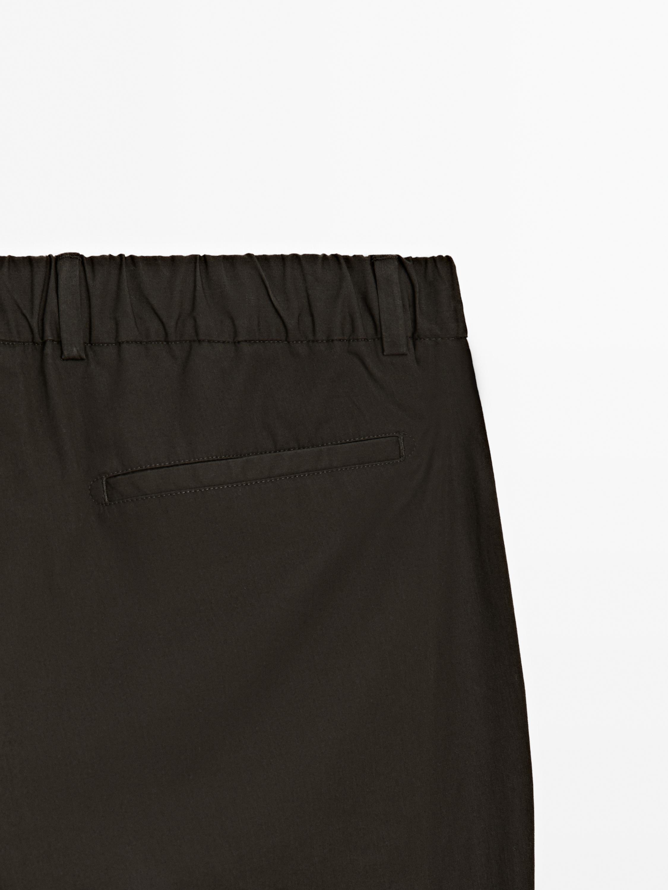 Semi-jogger fit trousers