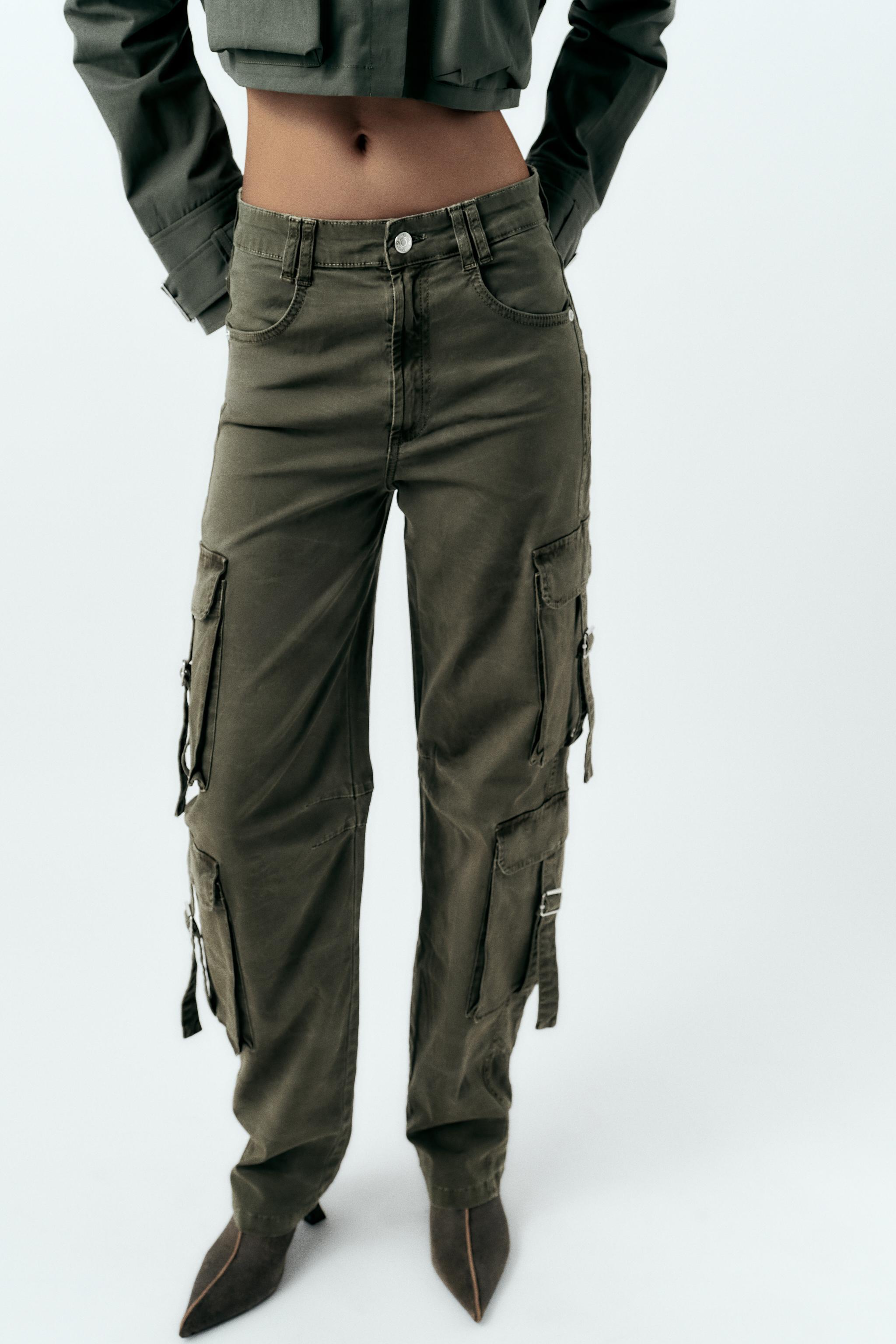 Zara CARGO PANTS WITH BELT