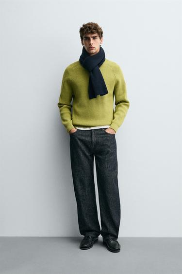 RIBBED TEXTURE SWEATER - Light green by Zara