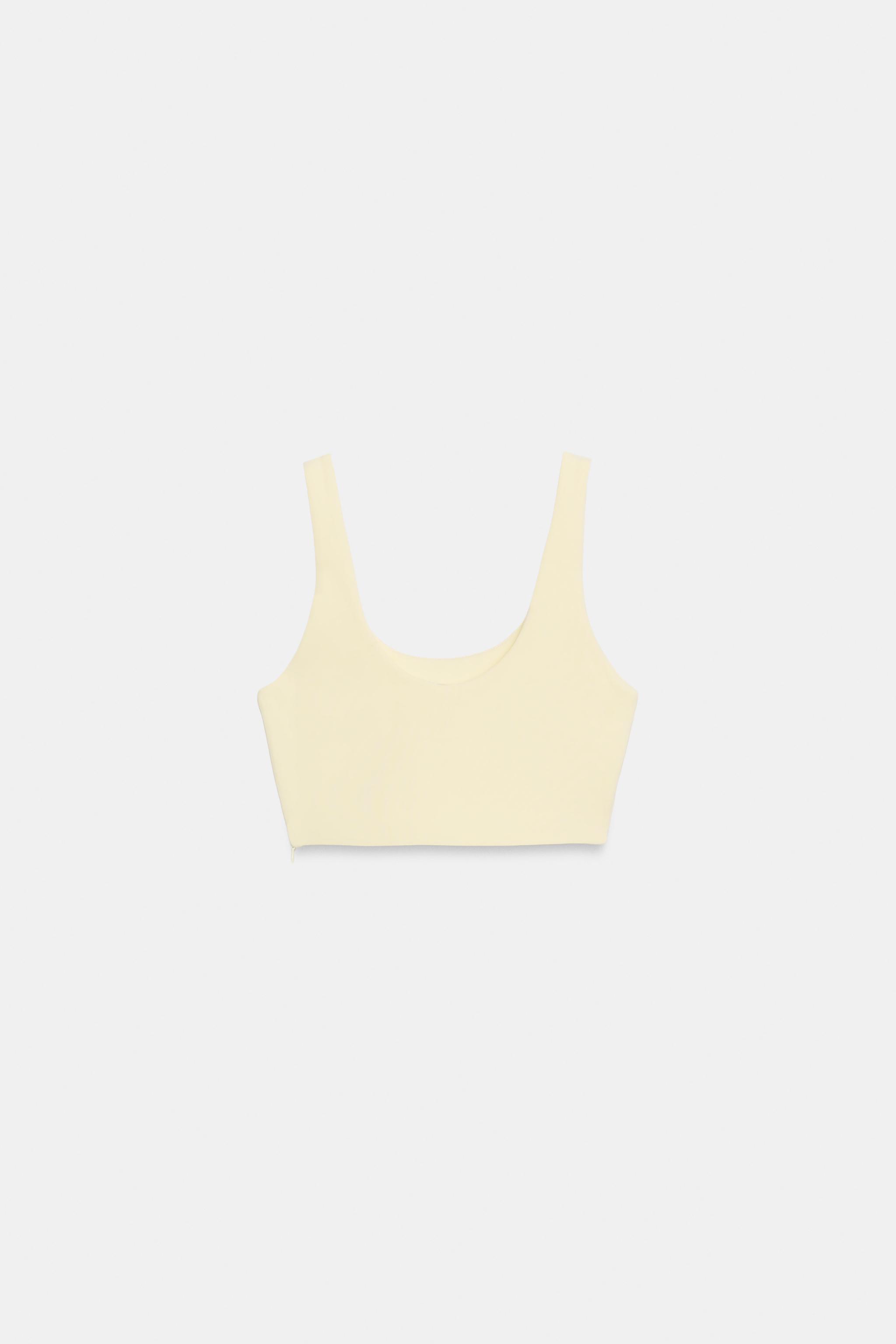 Женские топы Zara INTERLOCK TANK TOP — фото 6