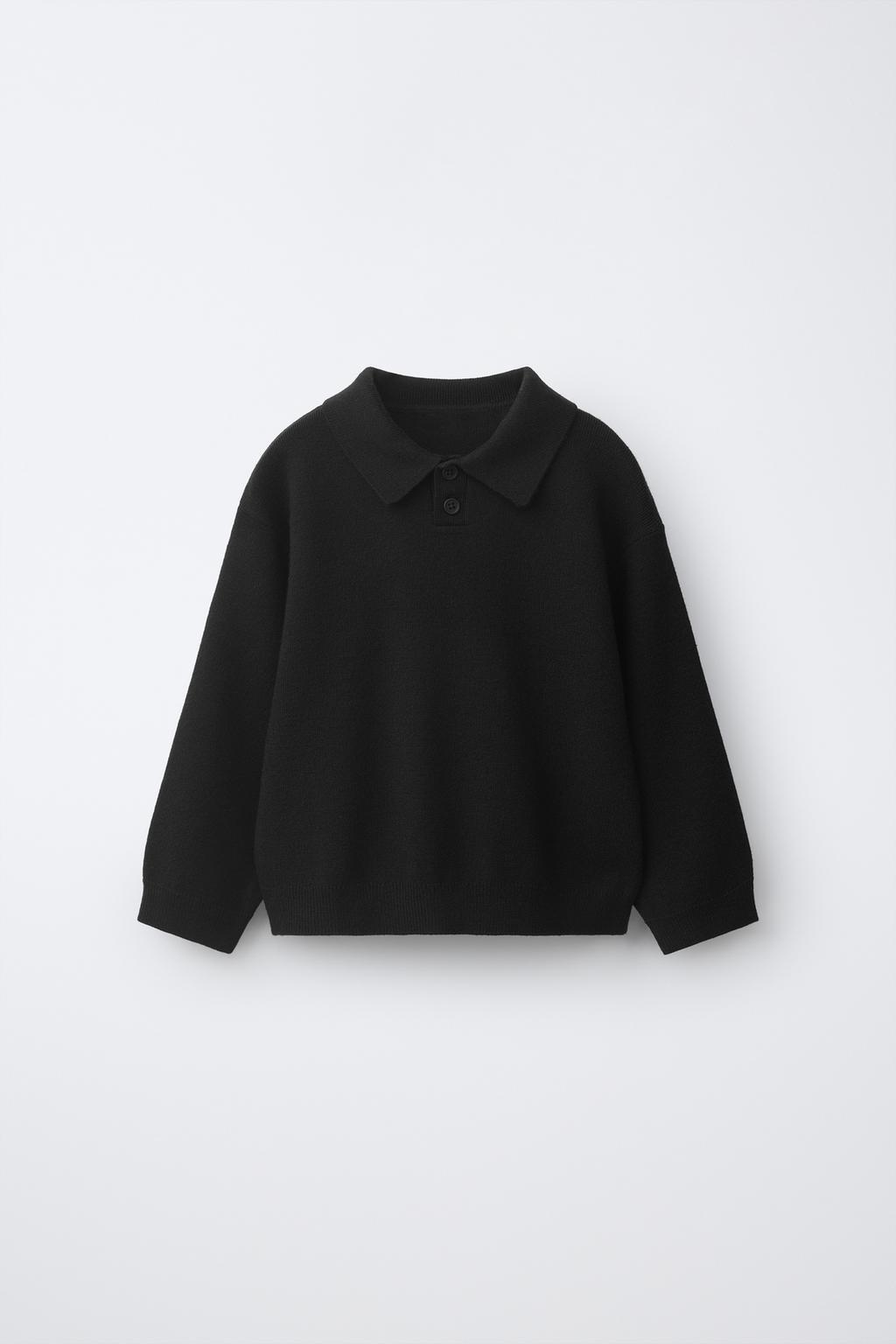Zara Düz trikotaj polo