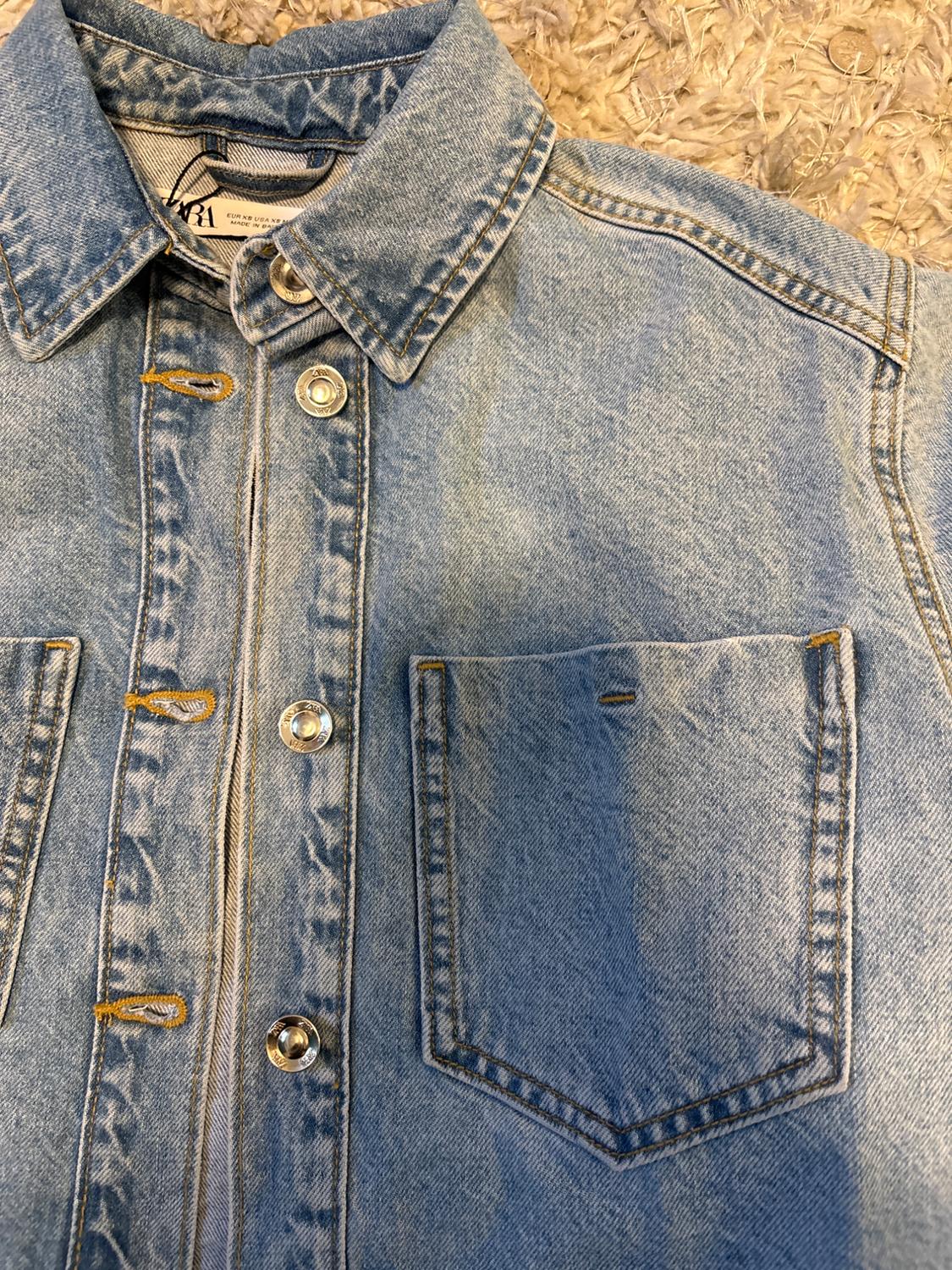 CROPPED DENIM JACKET - Image 4