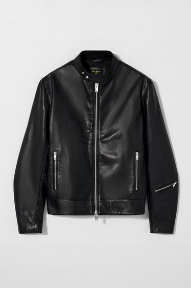 LEATHER JACKET BOBBY GILLESPIE X ZARA - Black by Zara