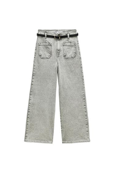 ΨΗΛΟΜΕΣΟ ΤΖΙΝ Z1975 WIDE LEG CROP ΜΕ ΖΩΝΗ