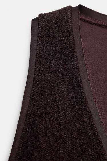 Zara SOFT SLEEVELESS TOP - Brown