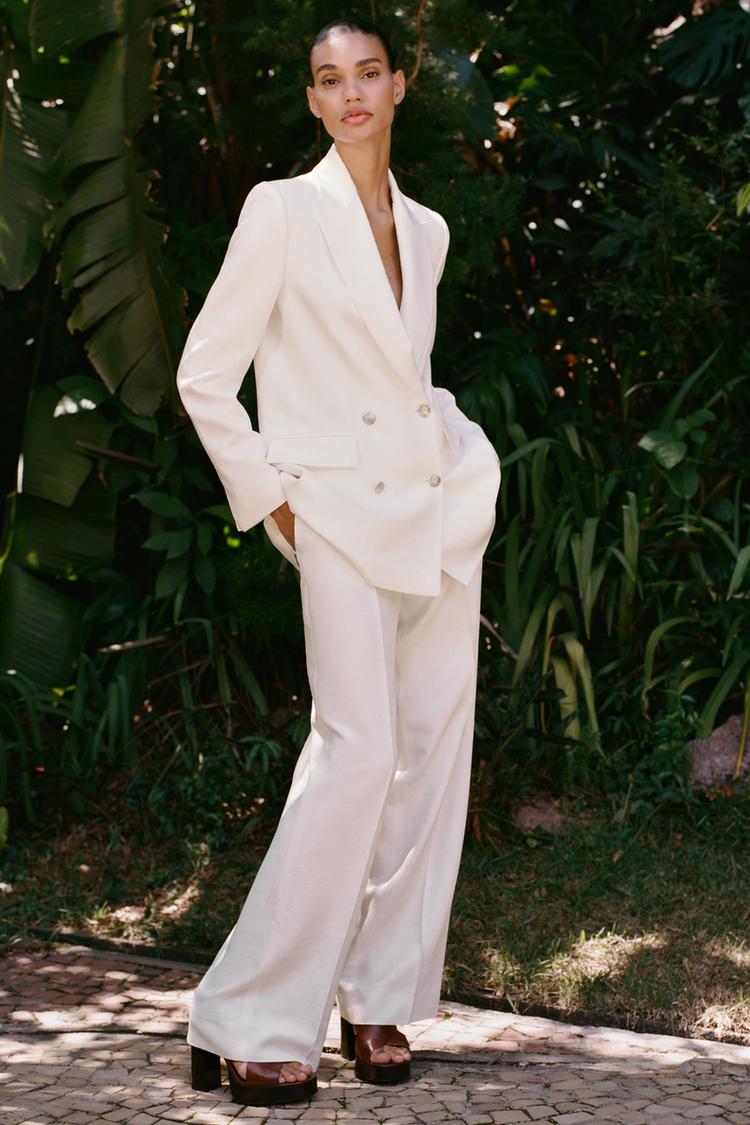 WIDE-LEG JACQUARD PANTS