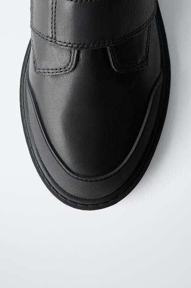 LEATHER SCHOOL SHOES - Black by Zara - Image 5
