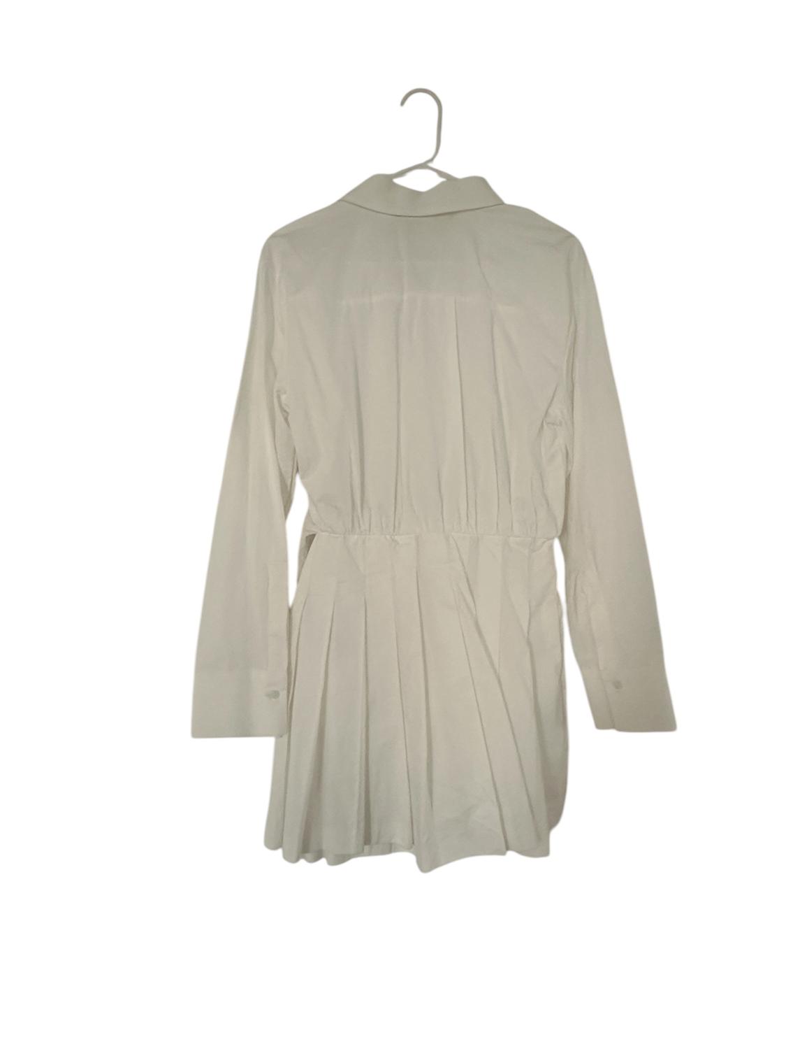 PLEATED SHIRT MINI DRESS - Image 5