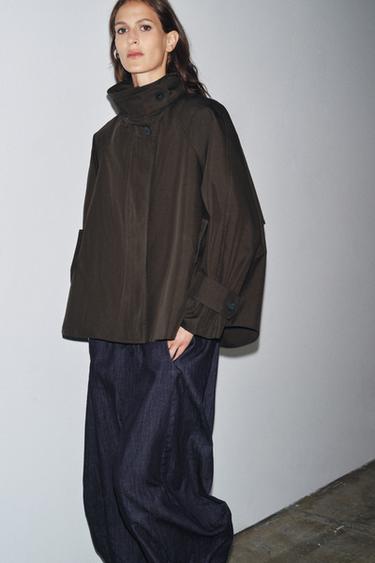 PARKA WATER REPELLENT ZW COLLECTION - Chocolat de Zara - Image 3