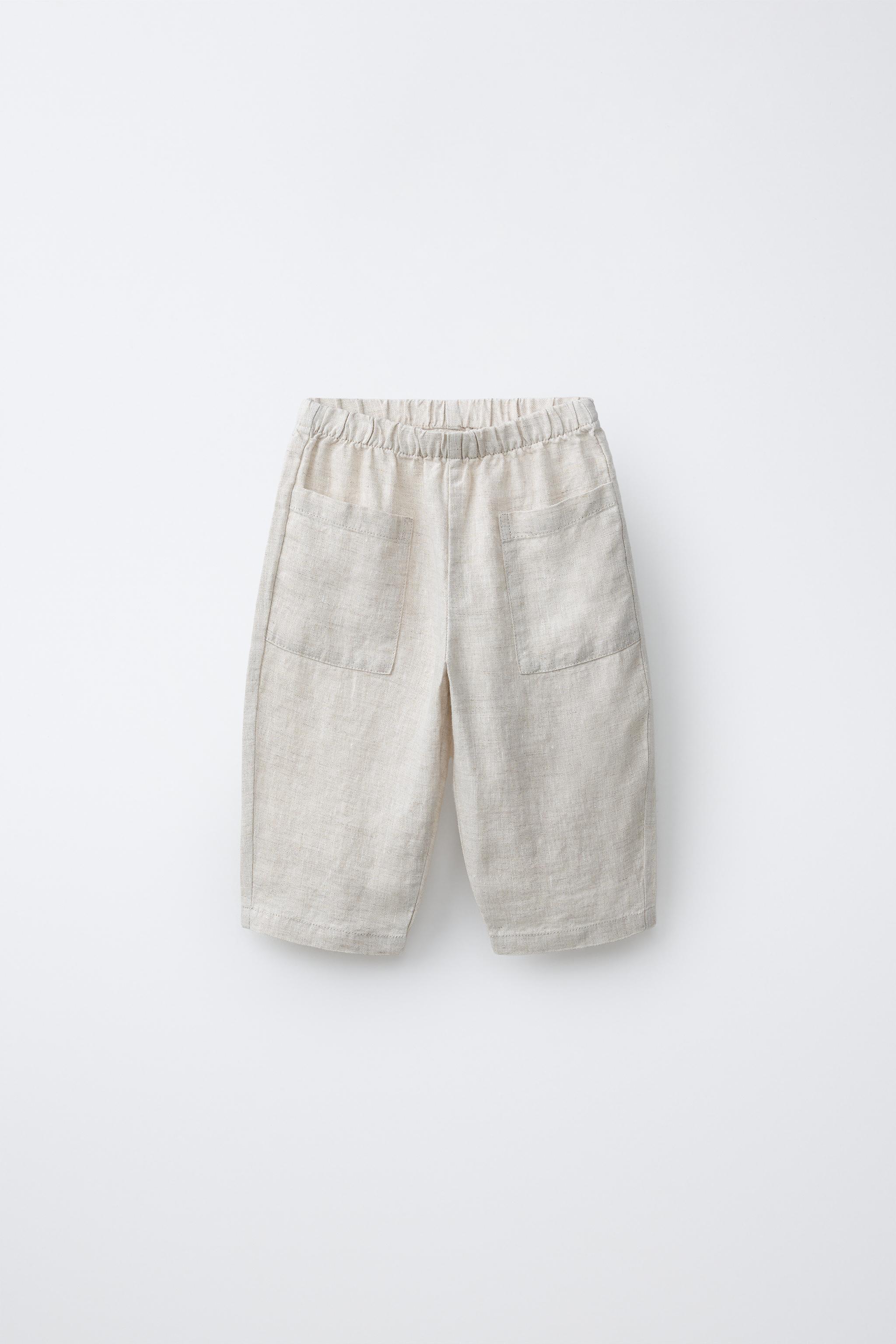 PANTALON BAGGY 100 % LIN