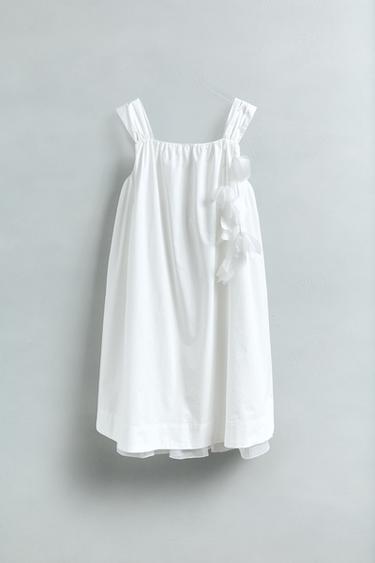 ROBE À FLEURS - Blanc de Zara
