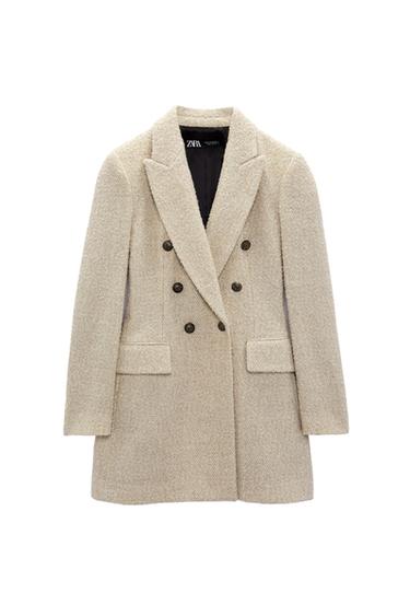 LONG BOUCLÉ FELT TEXTURE BLAZER