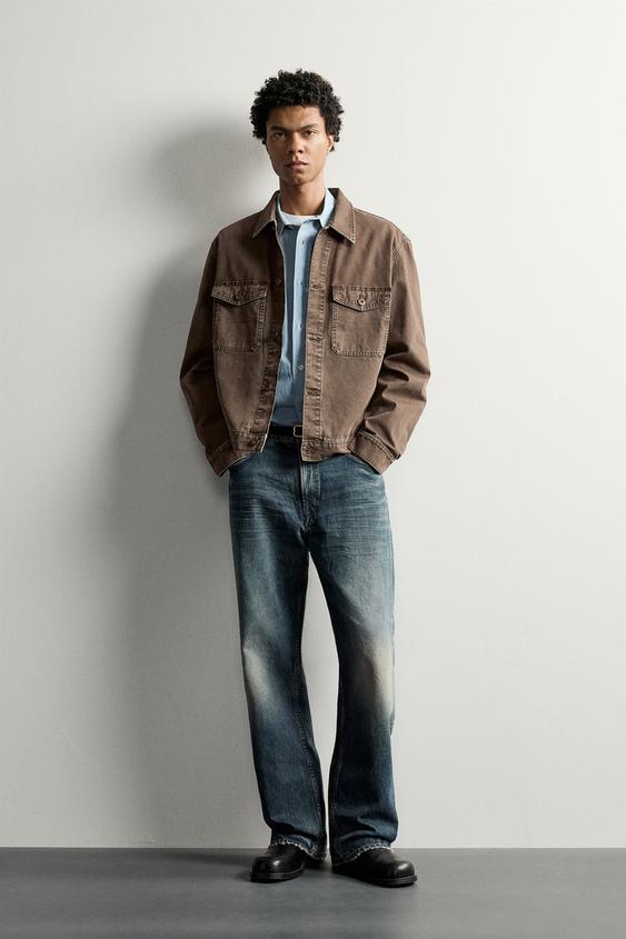BASIC DENIM JACKET - Brown de Zara - Imagen 0