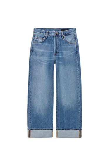 ZW COLLECTION MID-WAIST BAGGY JEANS - Blue by Zara