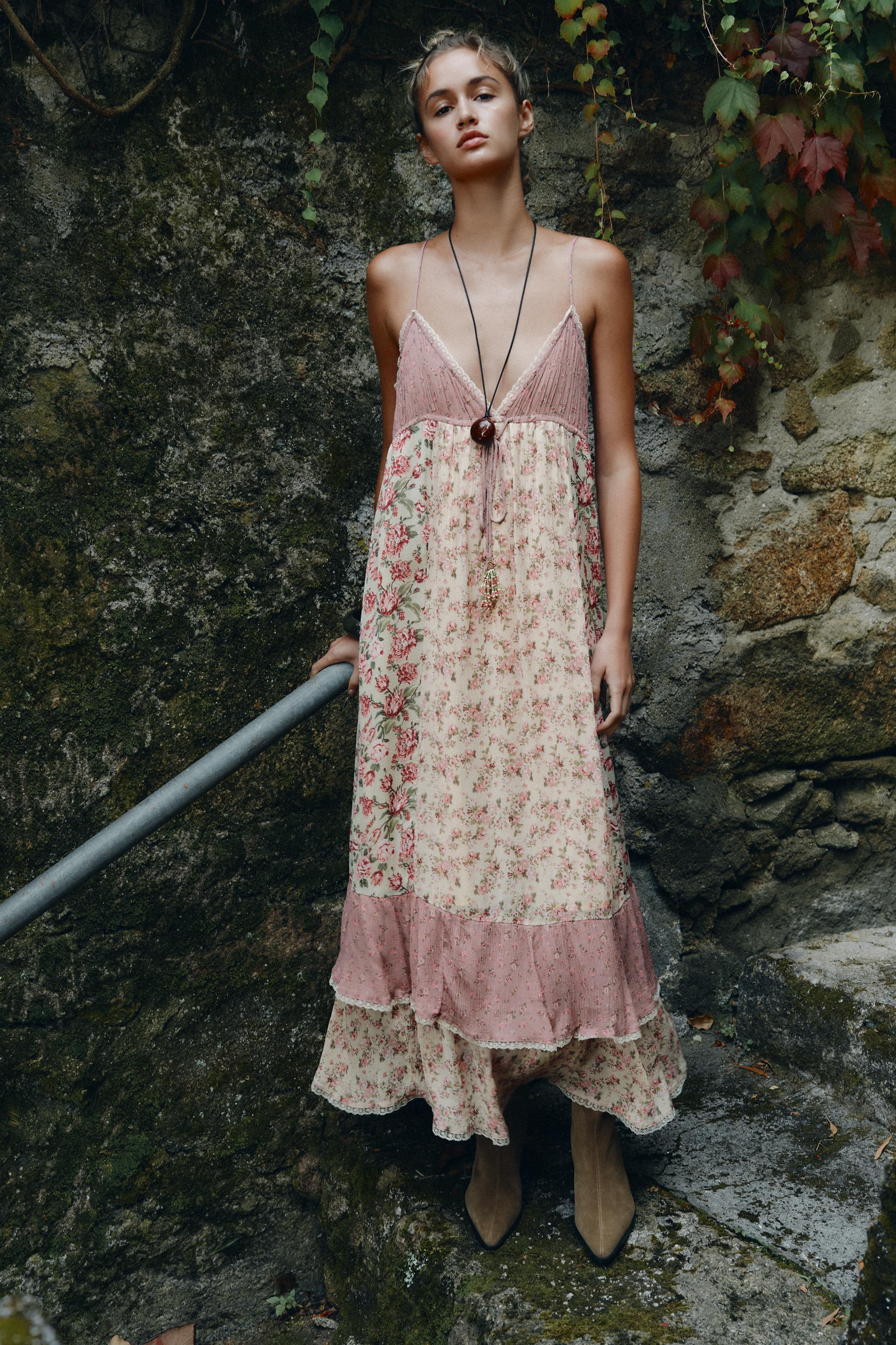zara boho dress XS The Leftovers and a flattering tiered fit Zara boho Dress Size