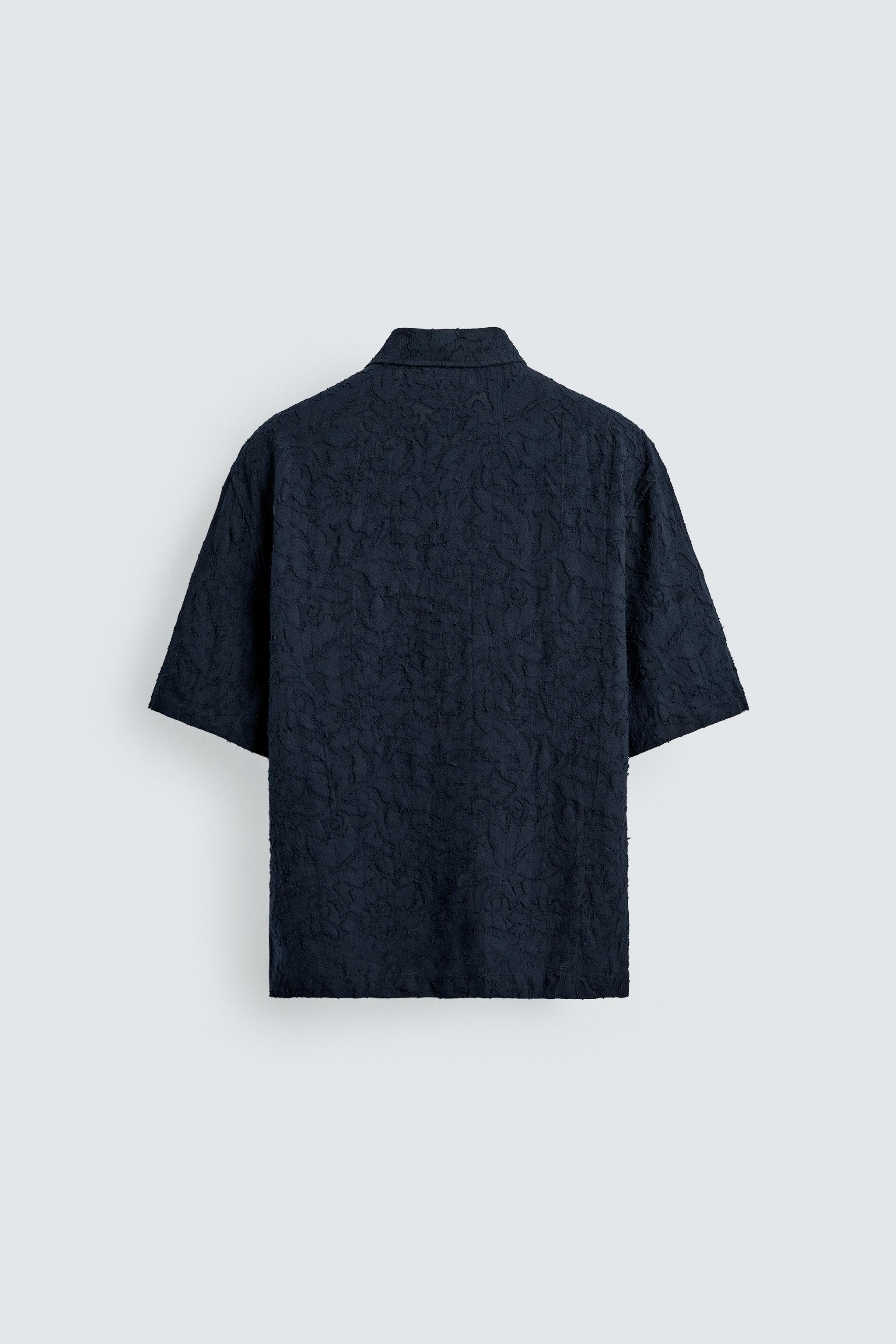 CHEMISE EN JACQUARD TEXTURÉ