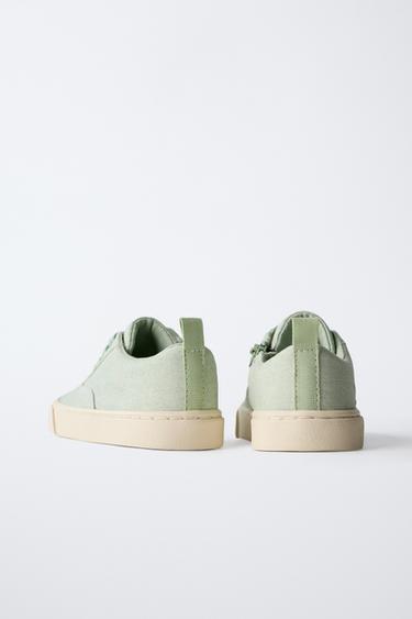 COTTON PLIMSOLLS - Green by Zara - Image 5
