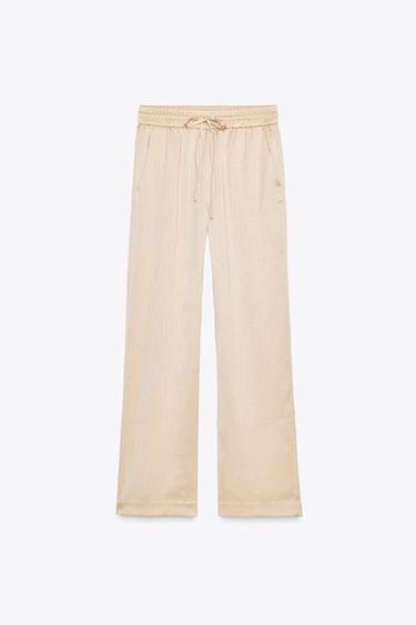 PANTALON LARGE EFFET FROISSÉ - Cave de Zara - Image 6