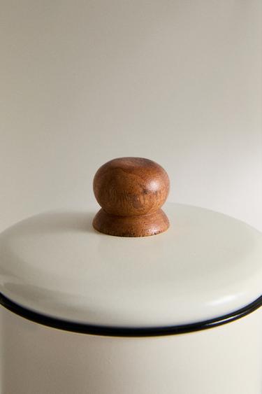 SMALL ENAMELLED JAR FOR PETS TREATS - Multicoloured by Zara - Image 2