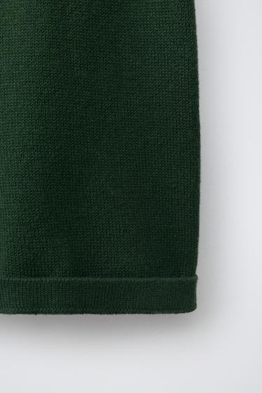 KNIT BERMUDA SHORTS - Dark green by Zara - Image 3