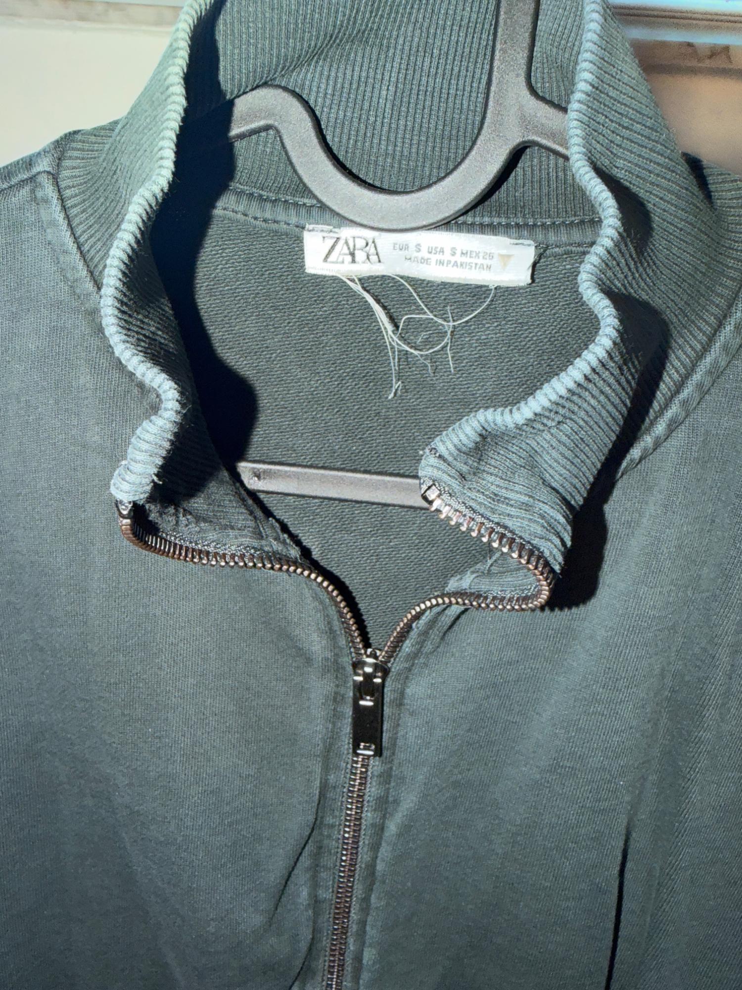 RIB ZIP SWEATSHIRT SECOND HAND | Zara Preowned