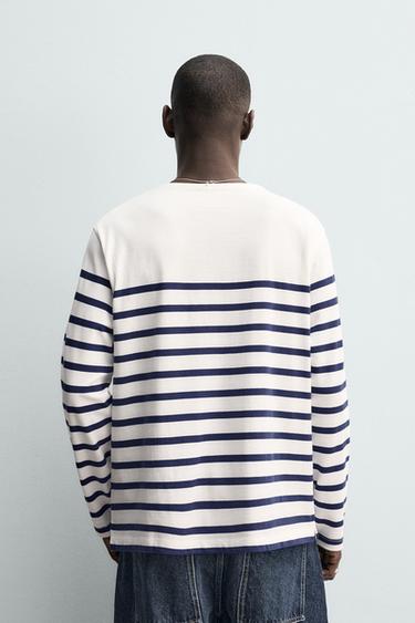 JACQUARD STRIPED RELAXED FIT T-SHIRT - striped by Zara - Image 2