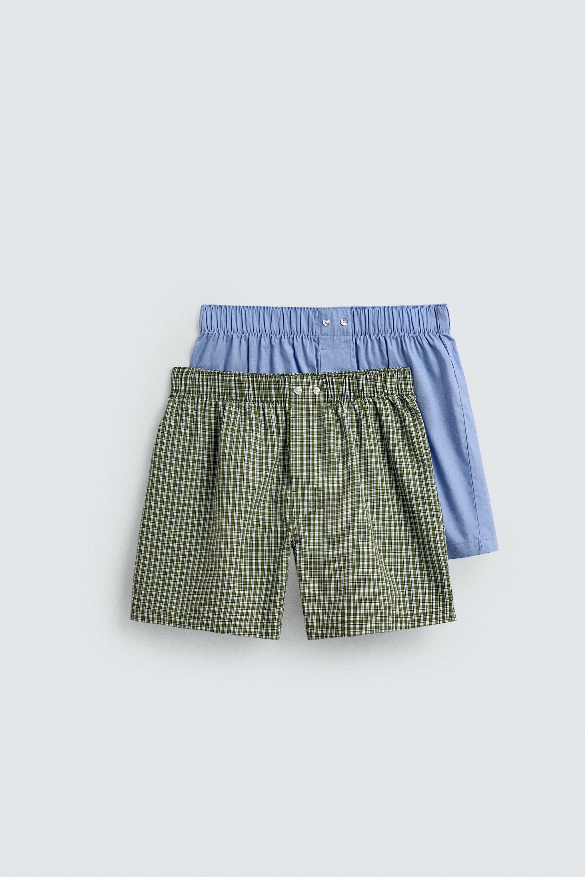 PACK DE 2 BOXERS EN POPELINE COMBINÉE
