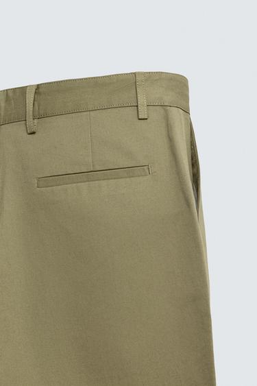 PANTALON CHINO STRAIGHT FIT - Verdâtre de Zara - Image 9