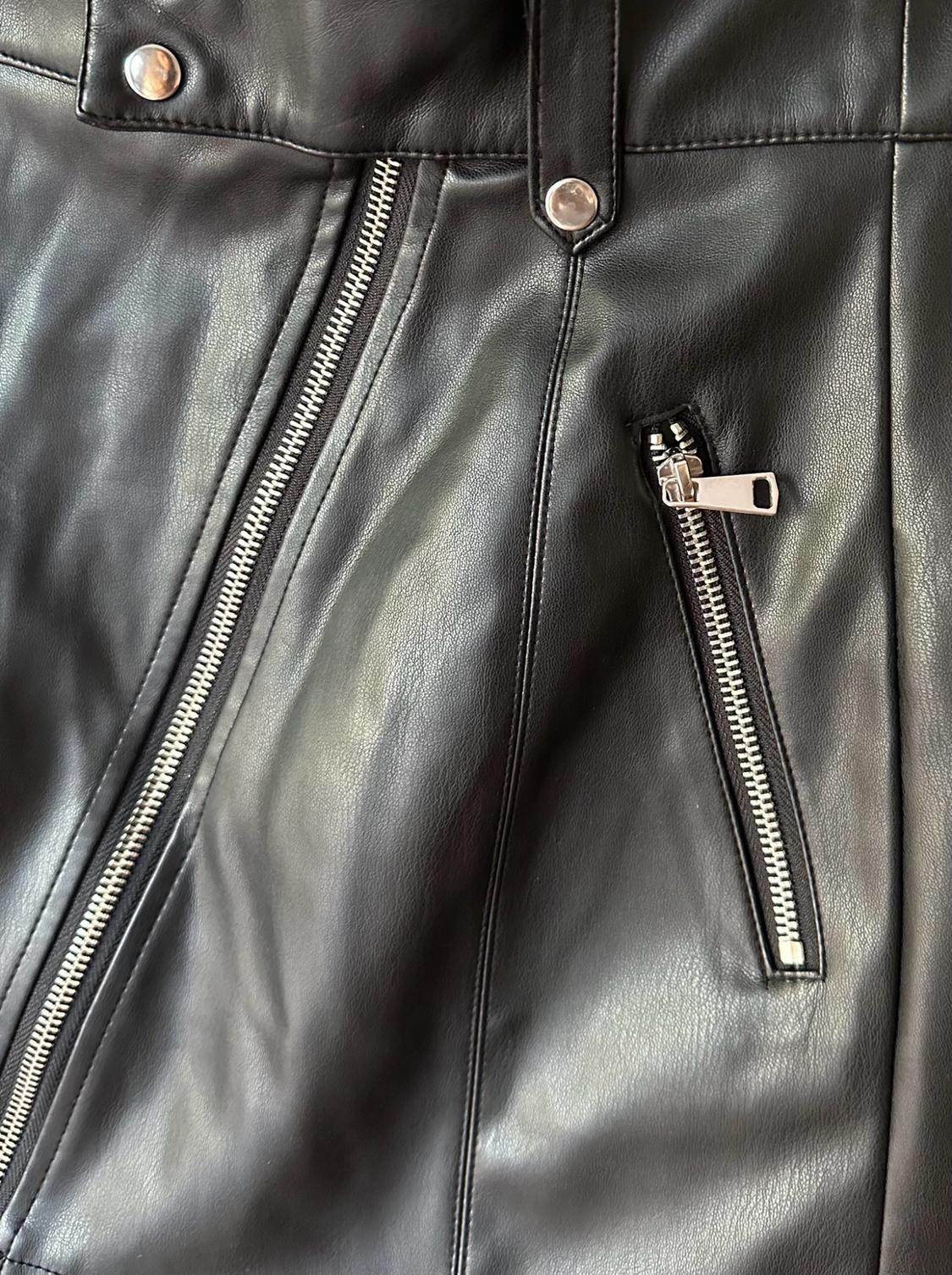 FAUX LEATHER BIKER SKIRT - Image 2