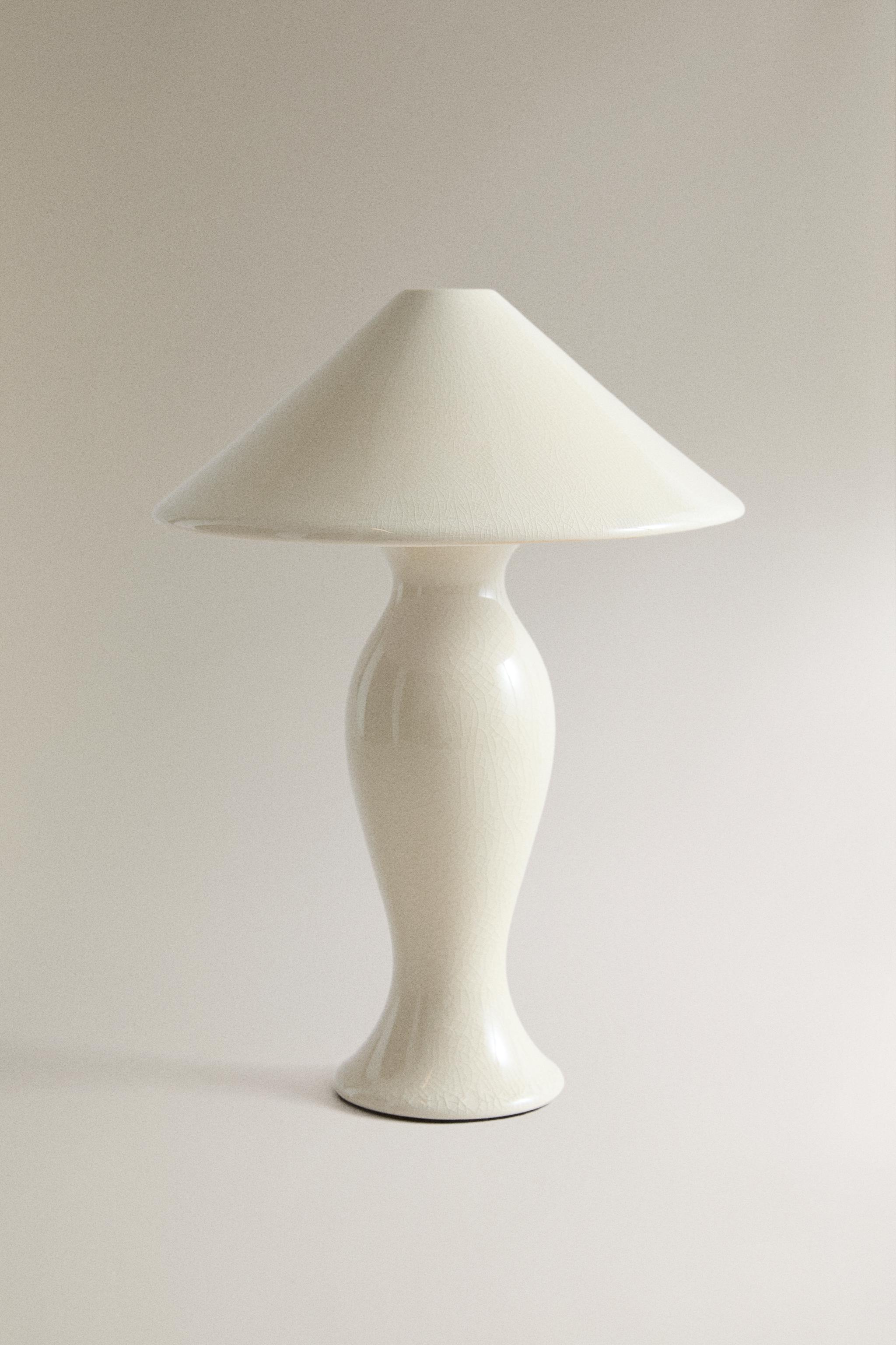 CORDLESS CERAMIC LAMP - Oyster-white | ZARA United States