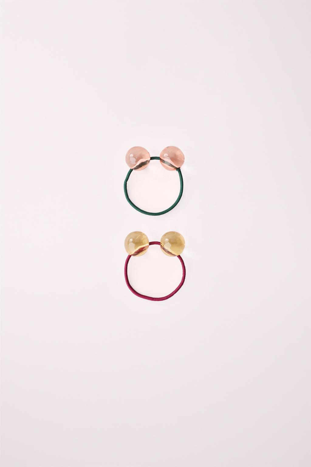 2-PACK OF SHAPED SCRUNCHIES CREATED BY CARAMEL LONDON X ZARA