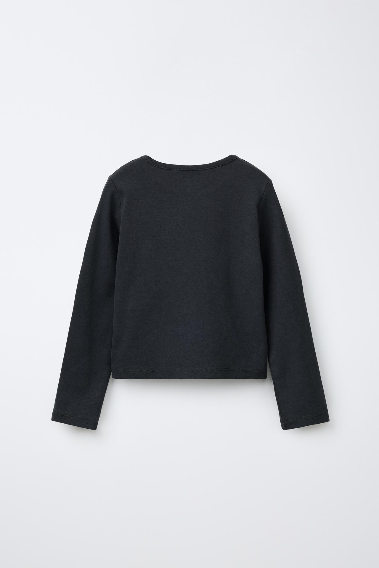STUDDED T-SHIRT — Anthracite grey