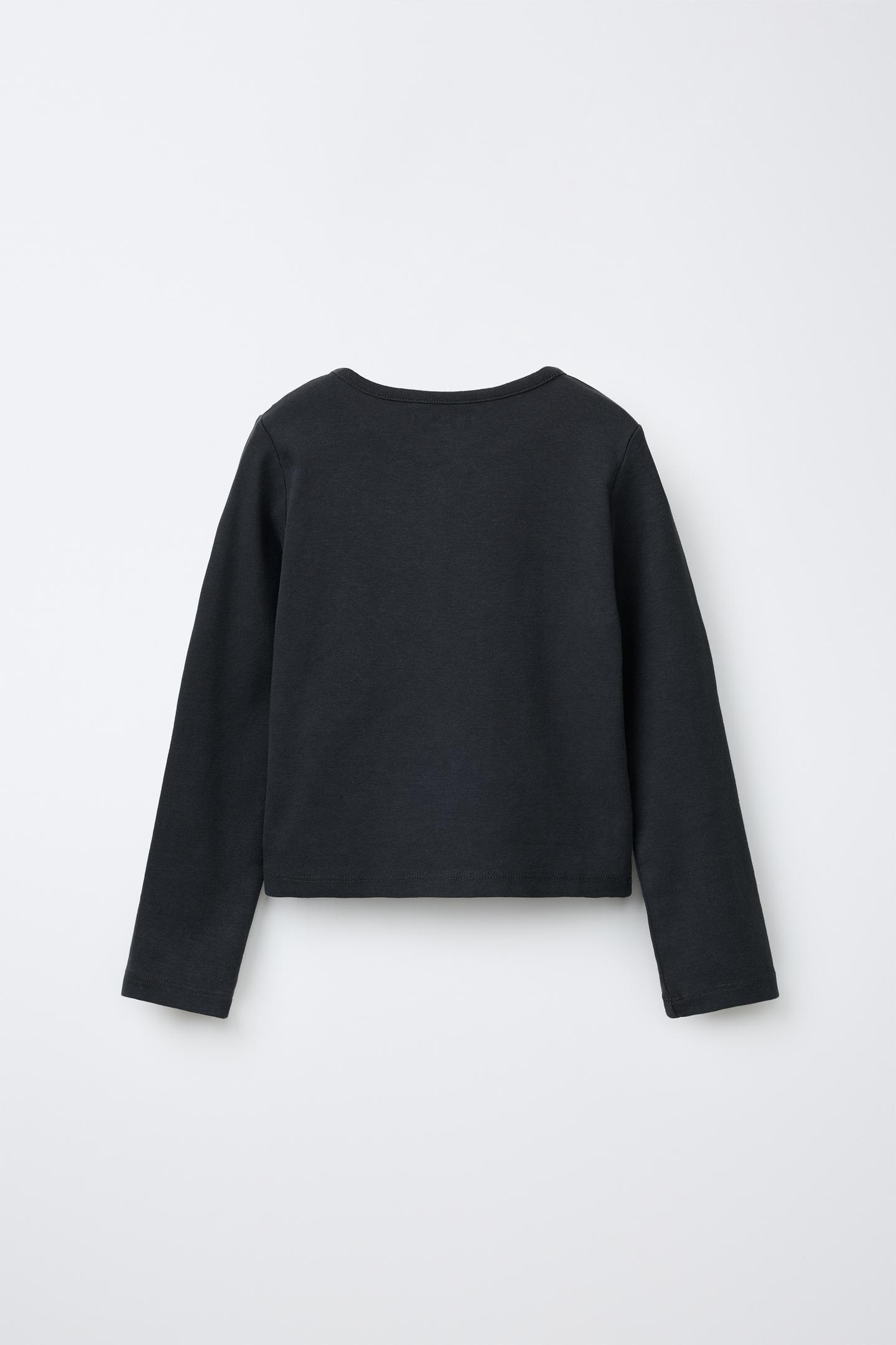 Детская футболка Zara Studded, цвет: Антрацитовый серый — фото 2