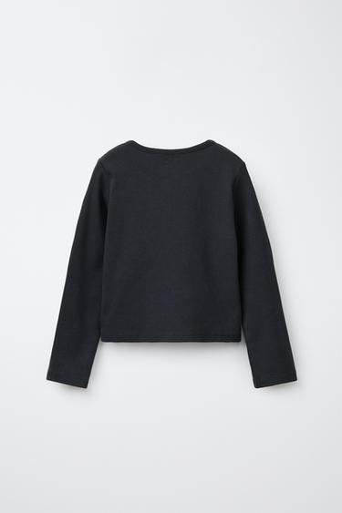 STUDDED T-SHIRT — Anthracite grey 2