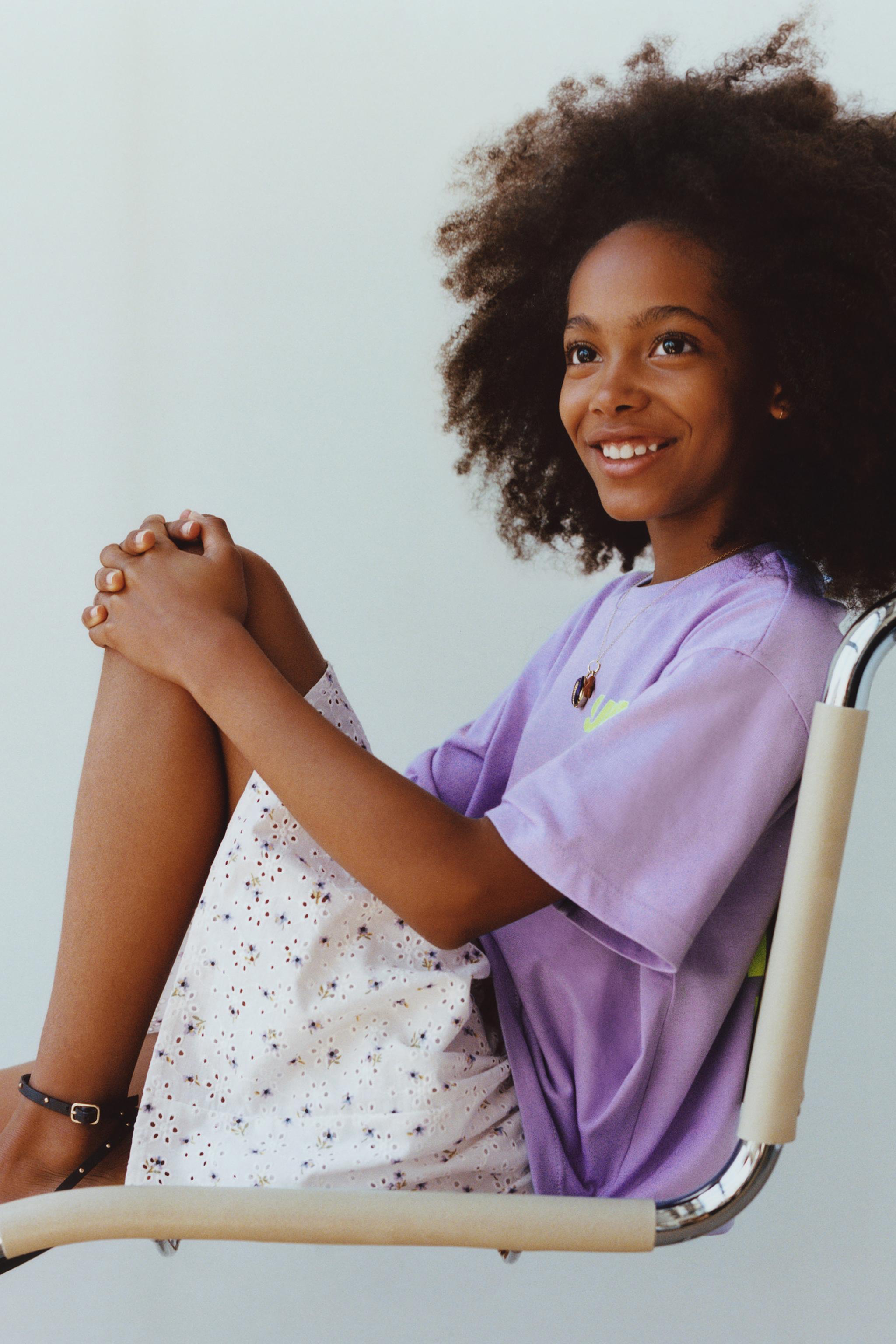 FLORAL EMBROIDERED SKORT