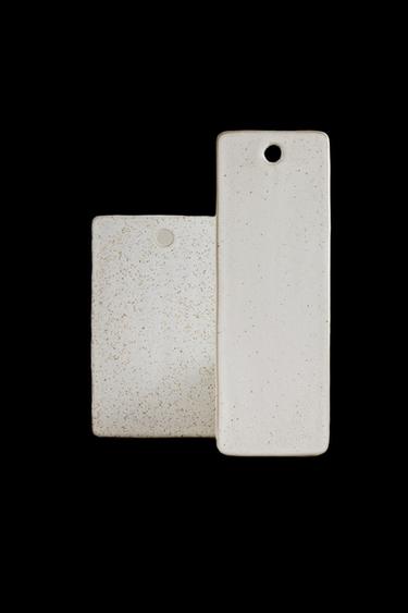 RECTANGULAR STONEWARE KITCHEN CHOPPING BOARD - Oyster-white by Zara