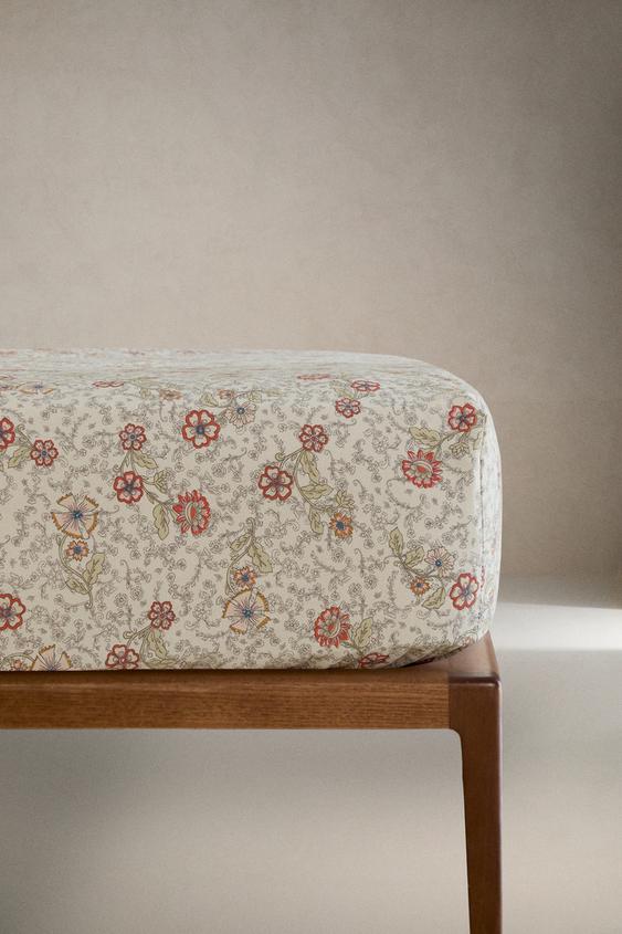 BOXLAXEN TIL BØRN I BOMULD MED BLOMSTER - Flerfarvet fra Zara - Billede 0