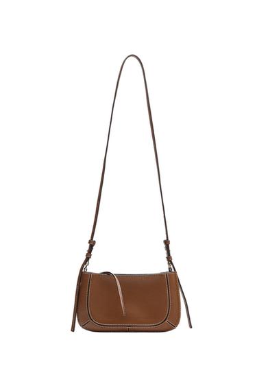 더블 포켓 크로스백 - Zara 다크 샌드