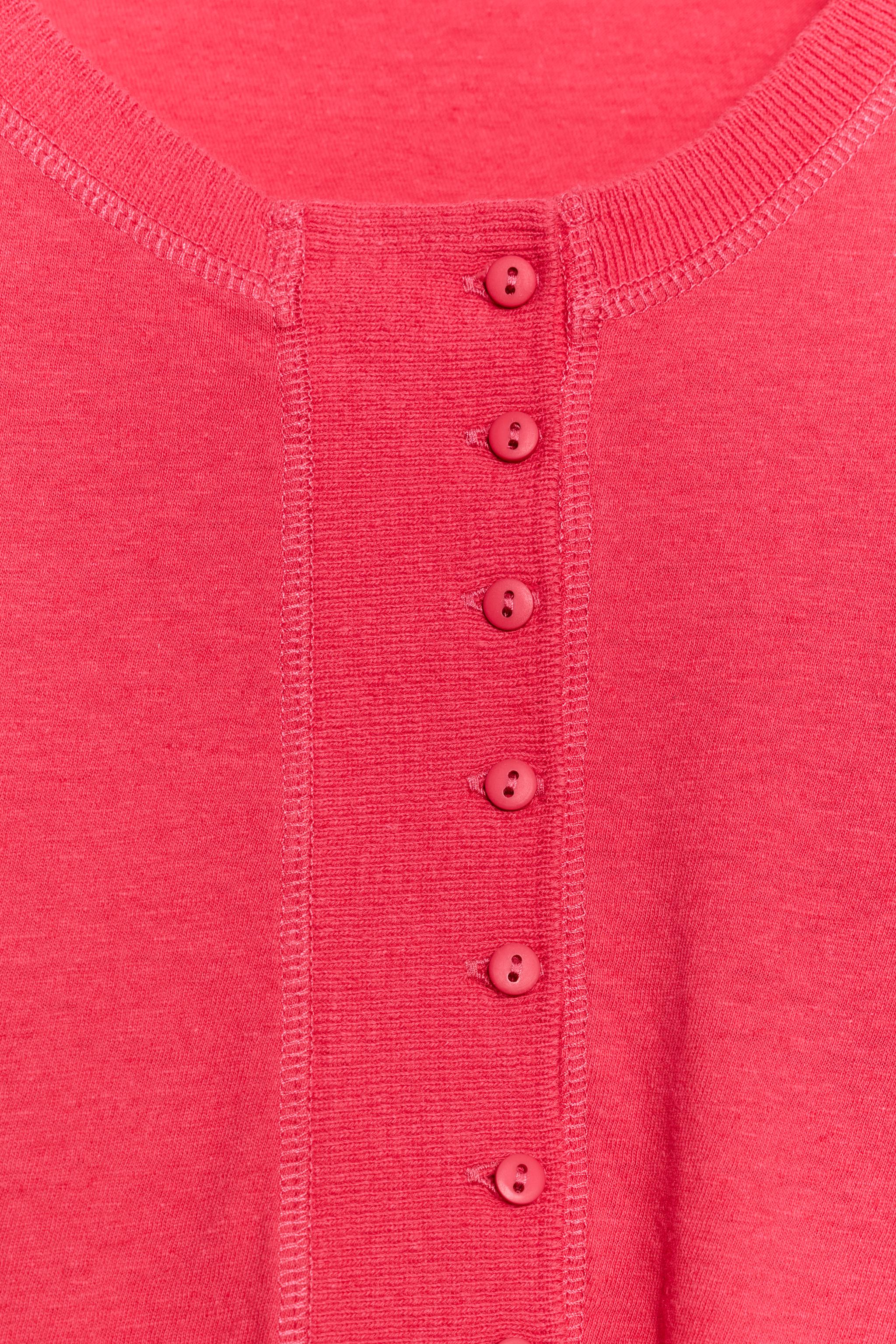Zara KETEN İÇERİKLİ DÜĞMELİ YAKA T-SHIRT görsel 8